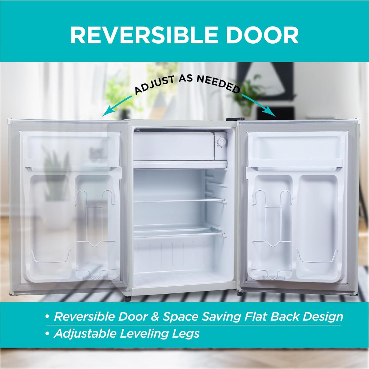 BLACK+DECKER 2.5 Cu. Ft. Compact Refrigerator, BCRK25V, Stainless Look Jansha Store
