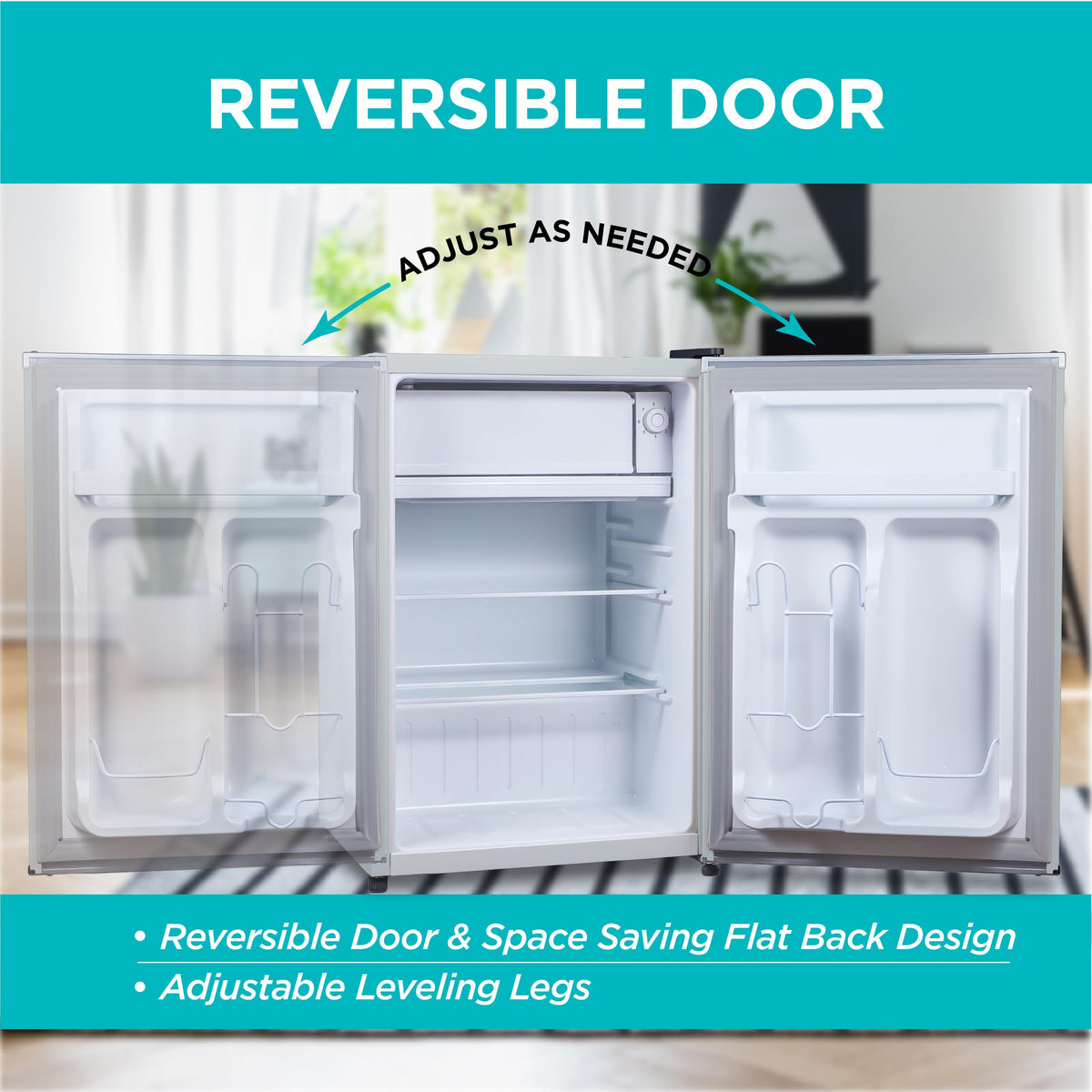 BLACK+DECKER 2.5 Cu. Ft. Compact Refrigerator, BCRK25V, Stainless Look Jansha Store