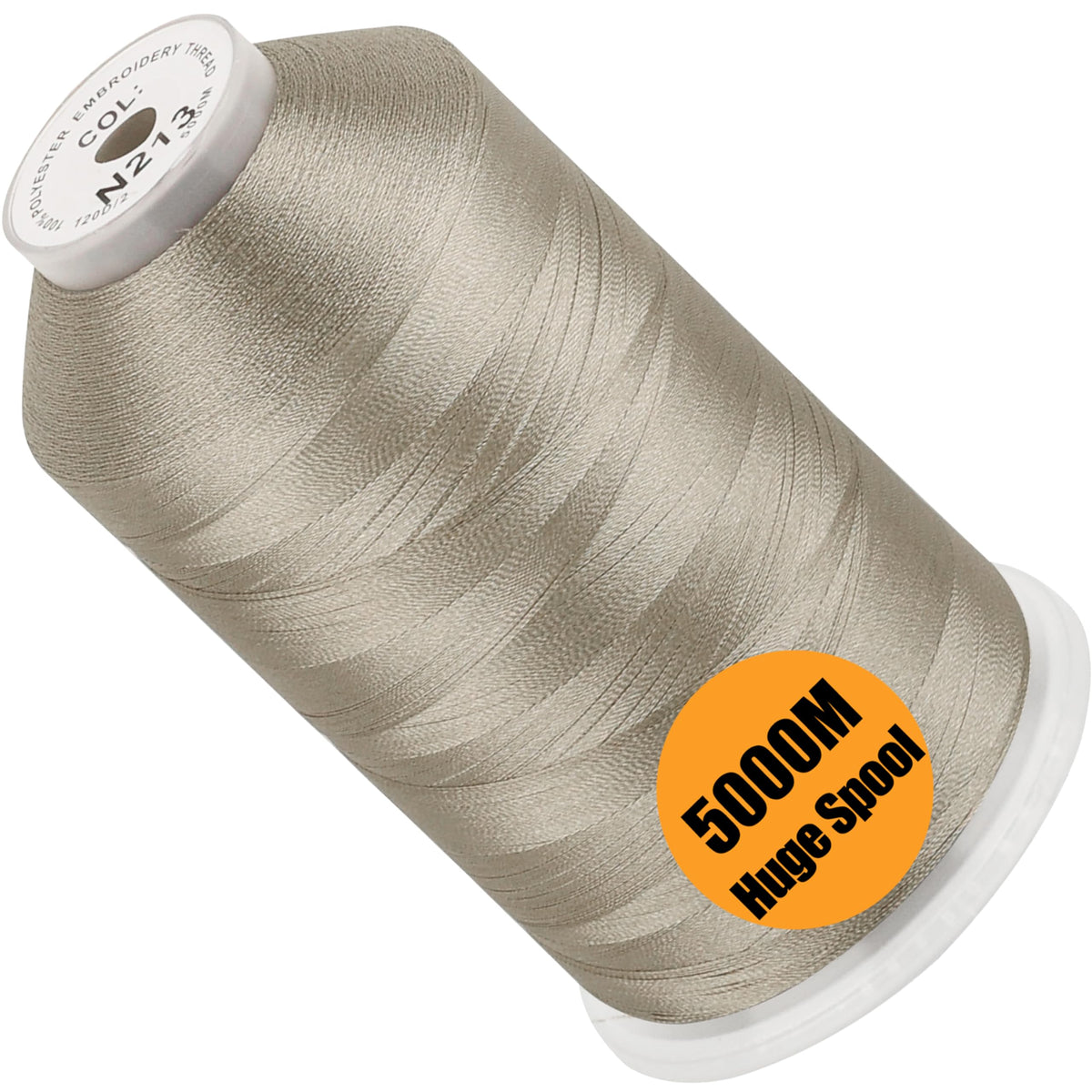 New brothread 5000M Huge Spool Embroidery Machine Thread - White Jansha Store