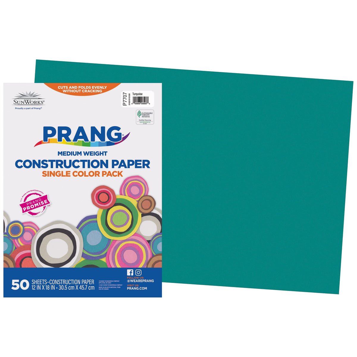 Prang (Formerly SunWorks) Construction Paper, 10 Assorted Colors, 12" x 18", 50 Sheets Jansha Store