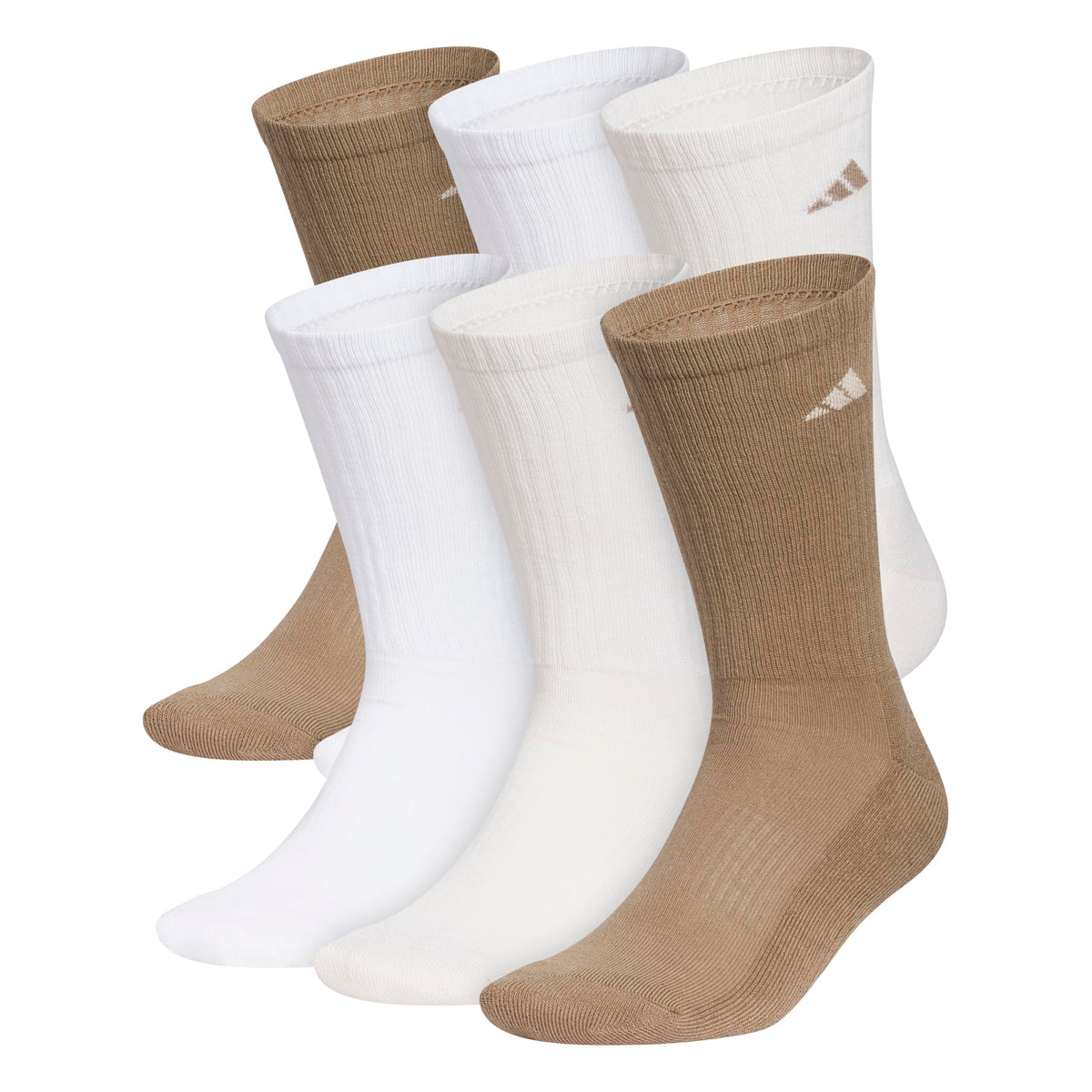 adidas Mens Athletic Cushioned 6-Pack Crew Socks Casual - Green Jansha Store