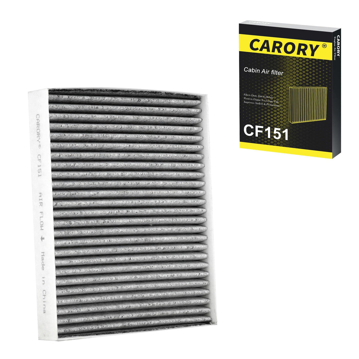 CARORY Cabin Air Filter w/Activated Carbon for Honda Accord 2003–2022, Civic 2006–2015, CR-V 2007–2016, Odyssey 2005–2017, Pilot 2009–2022, Ridgeline 2006–2025, Acura MDX 2007–2020, and More, CF134 Jansha Store