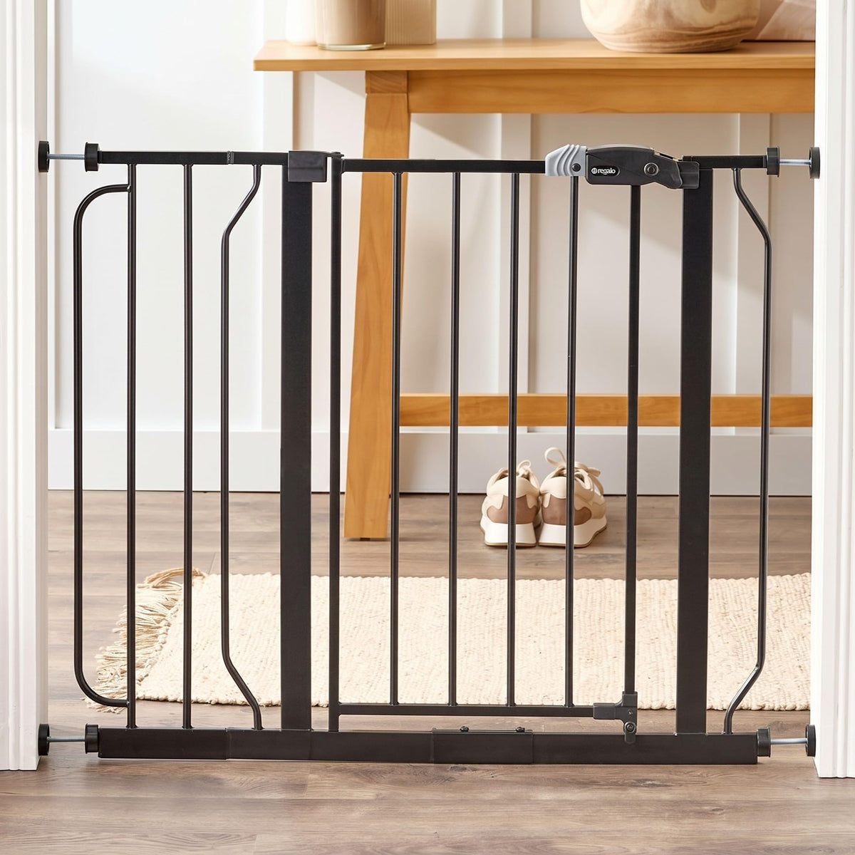Regalo Safety 29"-38.5" Easy Step Baby Gate, Bottom of Stairs & Doorways Jansha Store