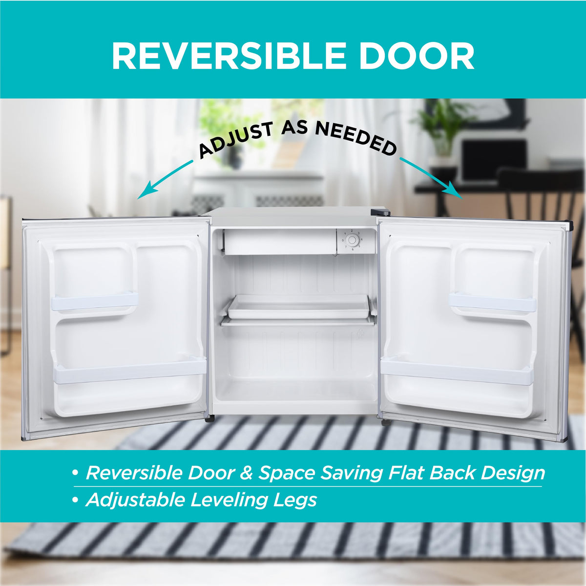 BLACK+DECKER 2.5 Cu. Ft. Compact Refrigerator, BCRK25V, Stainless Look Jansha Store