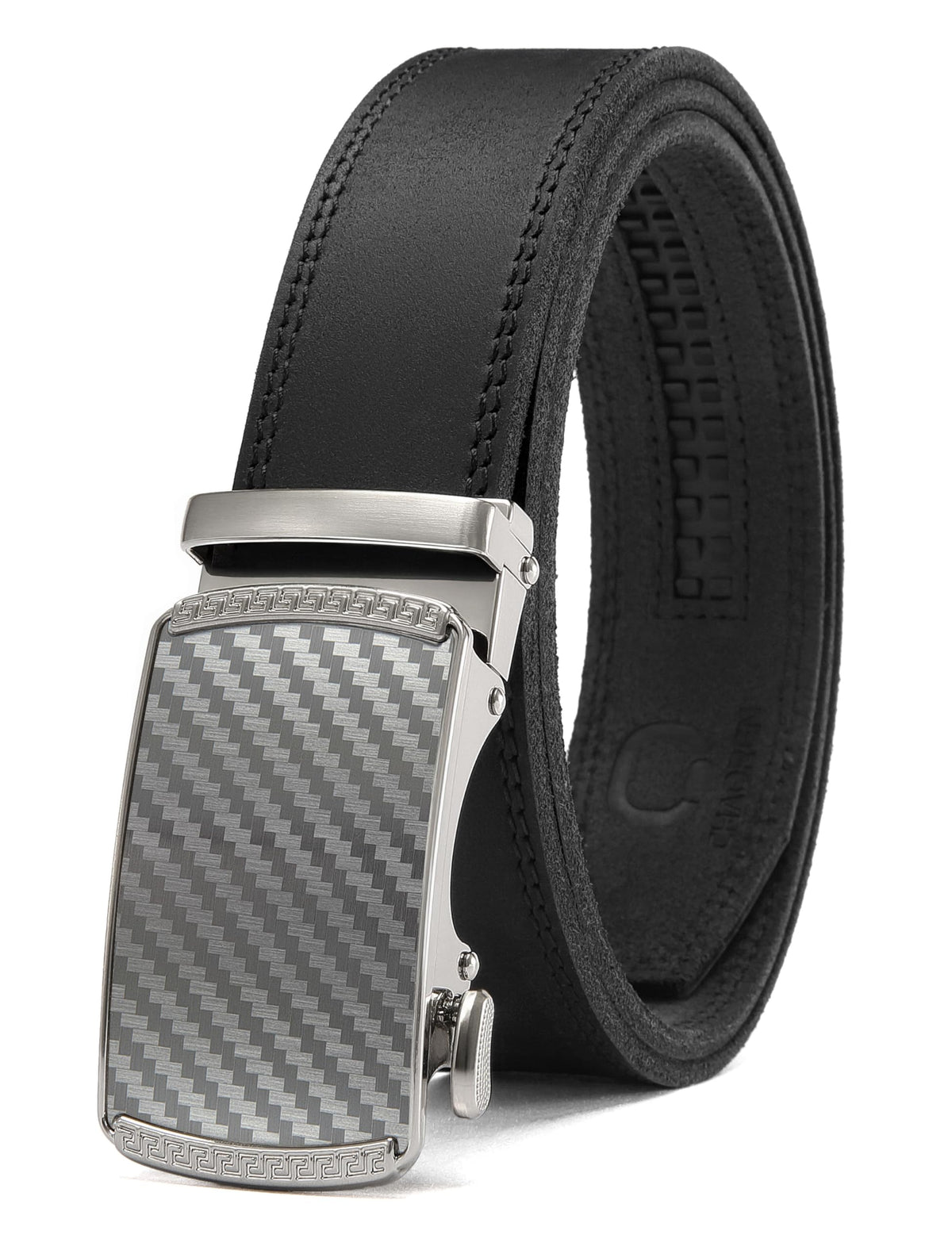 CHAOREN Men's Leather Ratchet Belt - Customizable Fit (35mm) Jansha Store