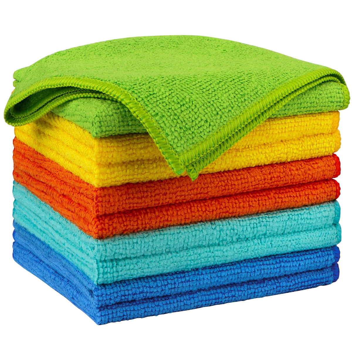 AIDEA Microfiber Cleaning Cloth-50PK, Microfiber Towels for Cars, 12"×12" Jansha Store