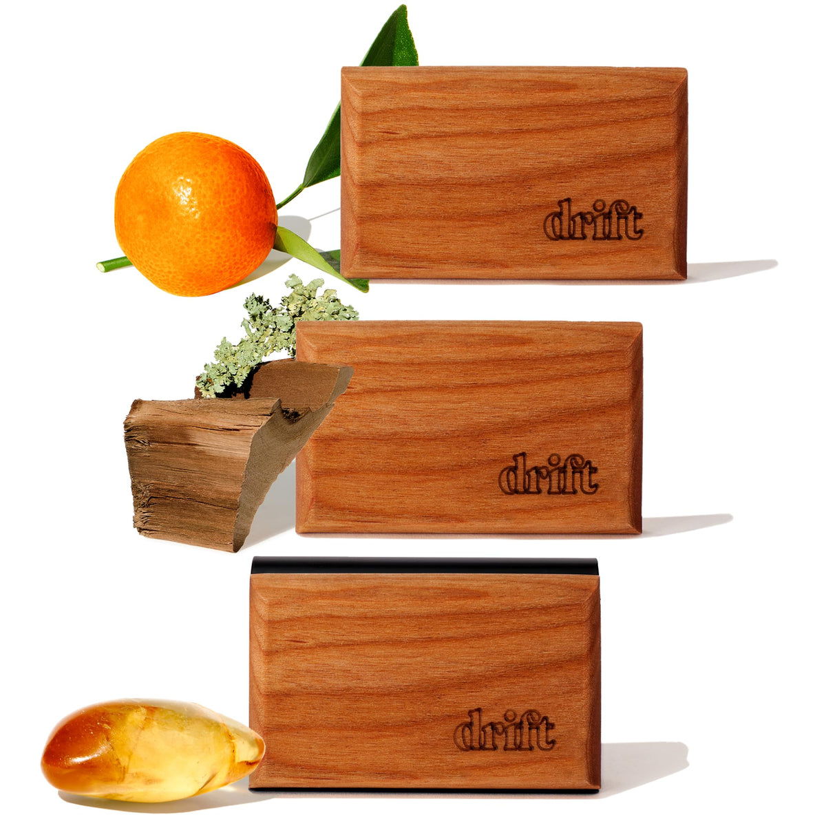 Drift Car Air Freshener - The Original Wood Air Freshener - Car Odor Eliminator - Long Lasting Scent - Auto Accessories - Metal Clip - Essential Oils - Clean Ingredients - Teak Scent Starter Kit Jansha Store