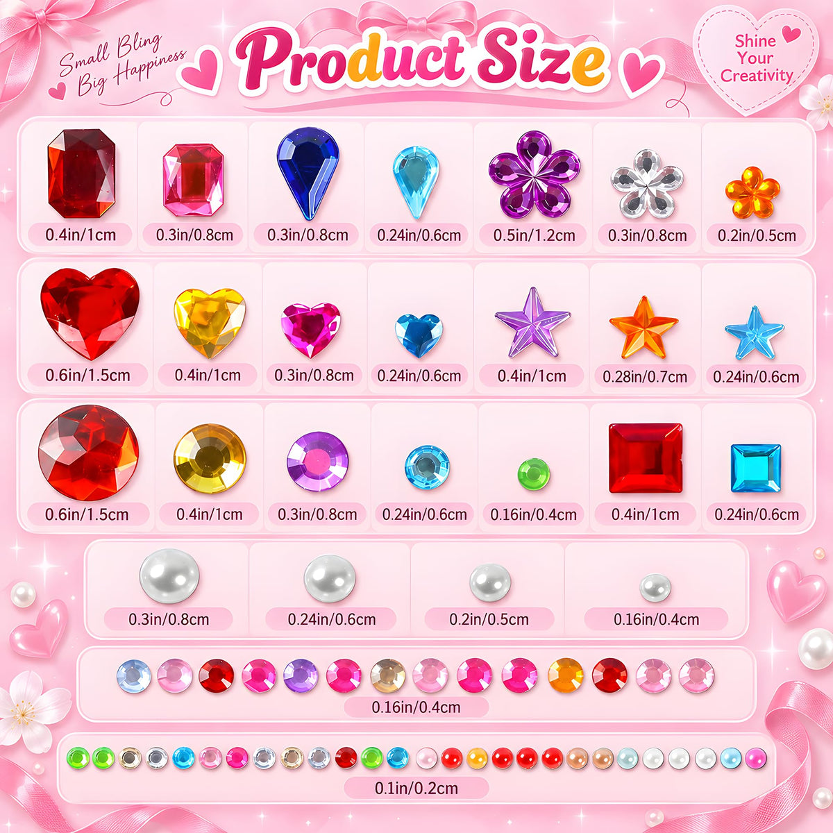 Stocking Stuffers,3528PCS Gem Stickers,Scrapbook Supplies Rhinestones Craft Jansha Store