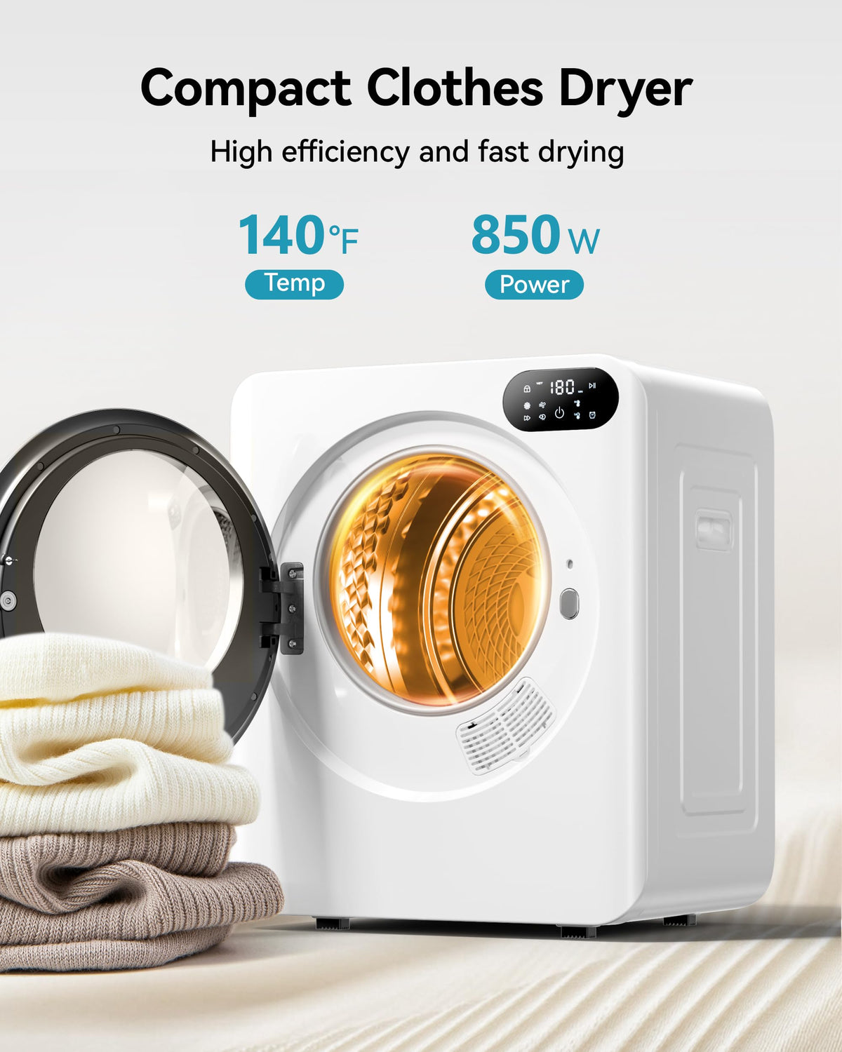3.5 Cu. Ft. Portable Clothes Dryer for Laundry Jansha Store