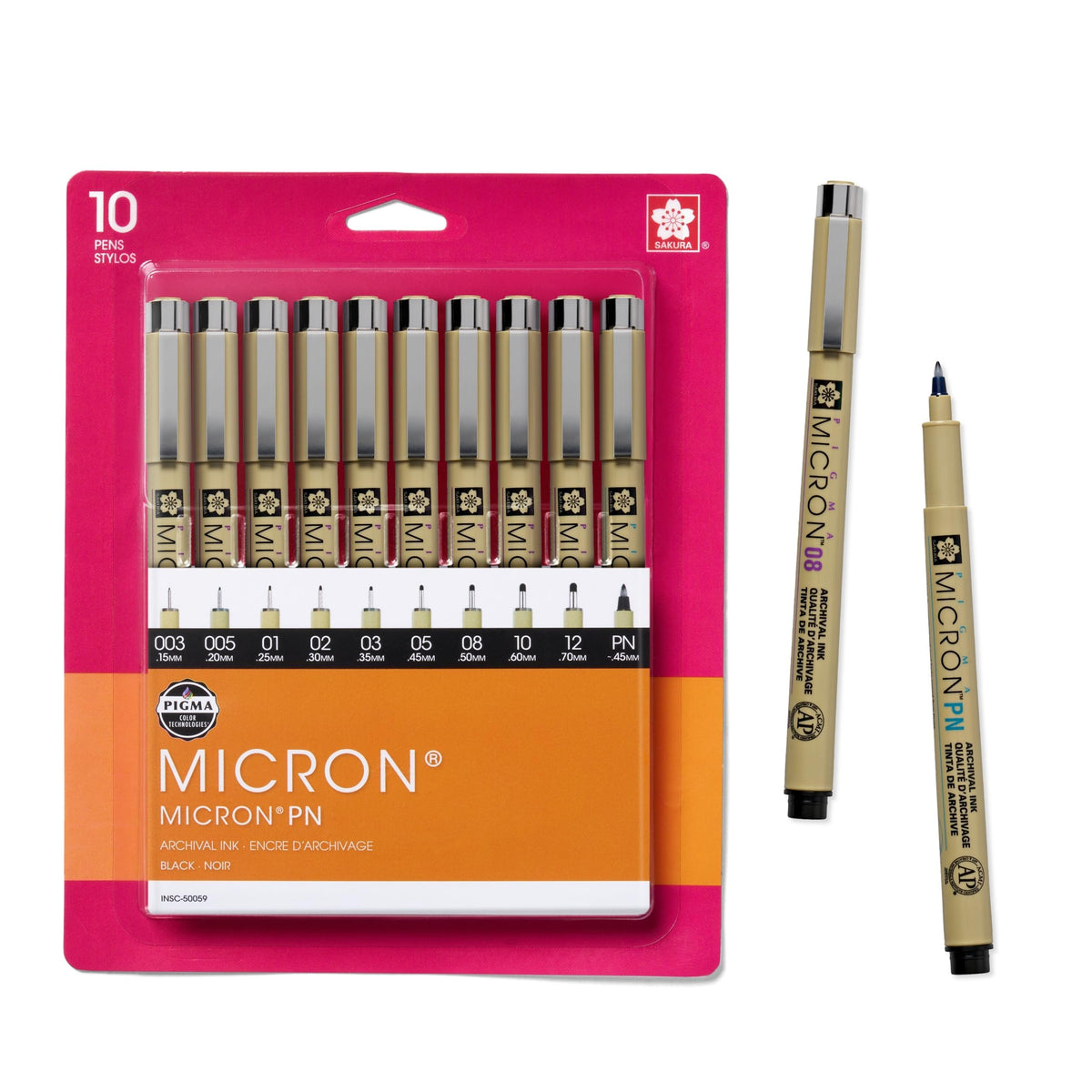 Sakura Pigma Micron Fineliner Pens, Black, Classroom Set, 72 Pack Jansha Store