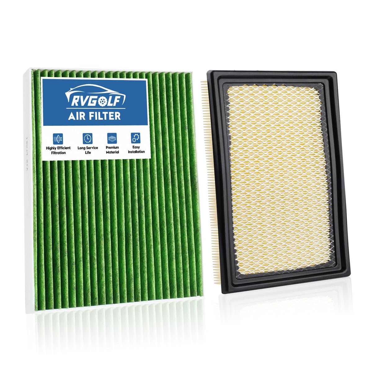 Not for Hybrid, Engine+Cabin Air Filter Fit 2015-2019 Sonata 2.4L (Gas) Jansha Store
