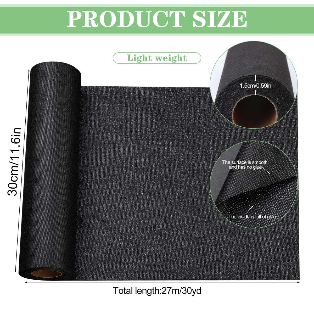 Medium Weight Interfacing Fabric for Sewing Iron On Fusible Interfacing Jansha Store
