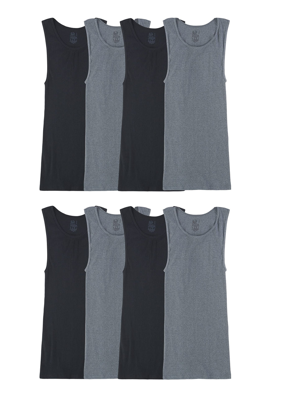 Fruit of the Loom Men's Sleeveless Tag Free Moisture Wicking Tank A-Shirt Jansha Store