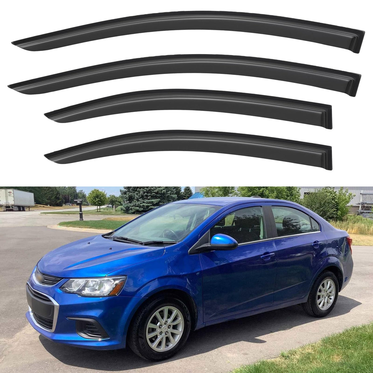 Window Visors Rain Guards for 2015-2026 Ford F150 Crew/SuperCrew Cab Jansha Store