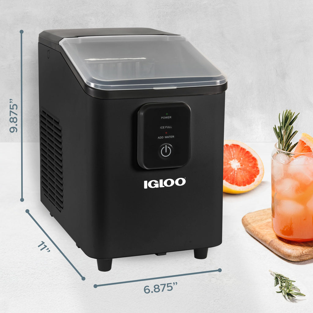Igloo Premium Self-Cleaning Countertop Ice Maker Machine, Handled Portable Ice Maker, Produces 26 lbs. in 24 hrs. with Ice Cubes Ready in 6-8 Minutes, Comes with Ice Scoop and Basket Jansha Store