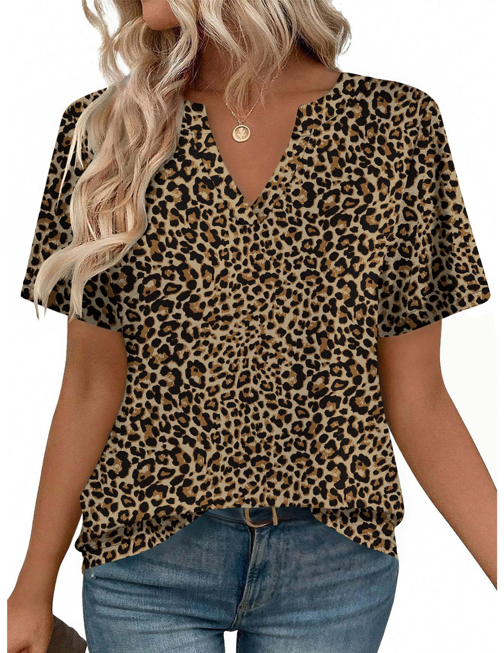 Zeagoo Womens Tops Short Sleeve V Neck Tee Shirts Cute Dressy Casual Jansha Store
