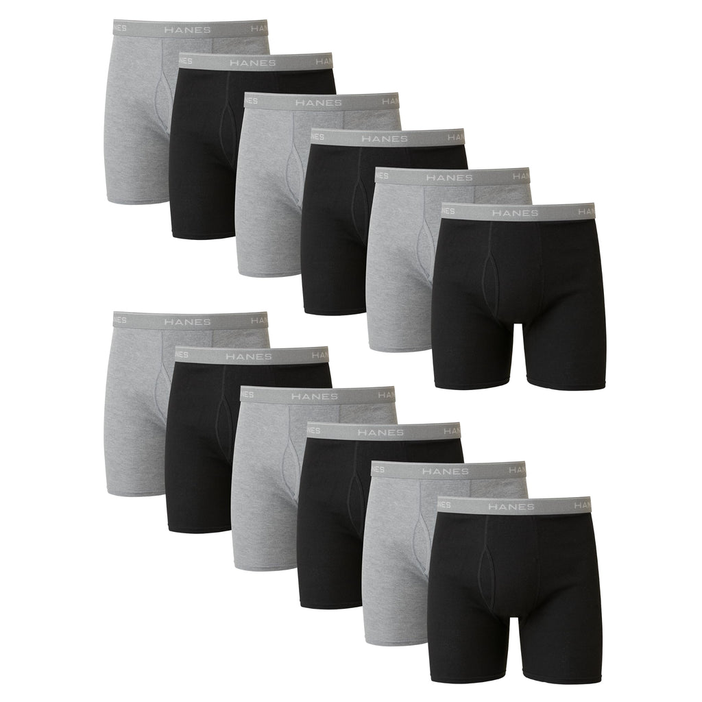 Men's boxer briefs pack final view showing the full set of pairs