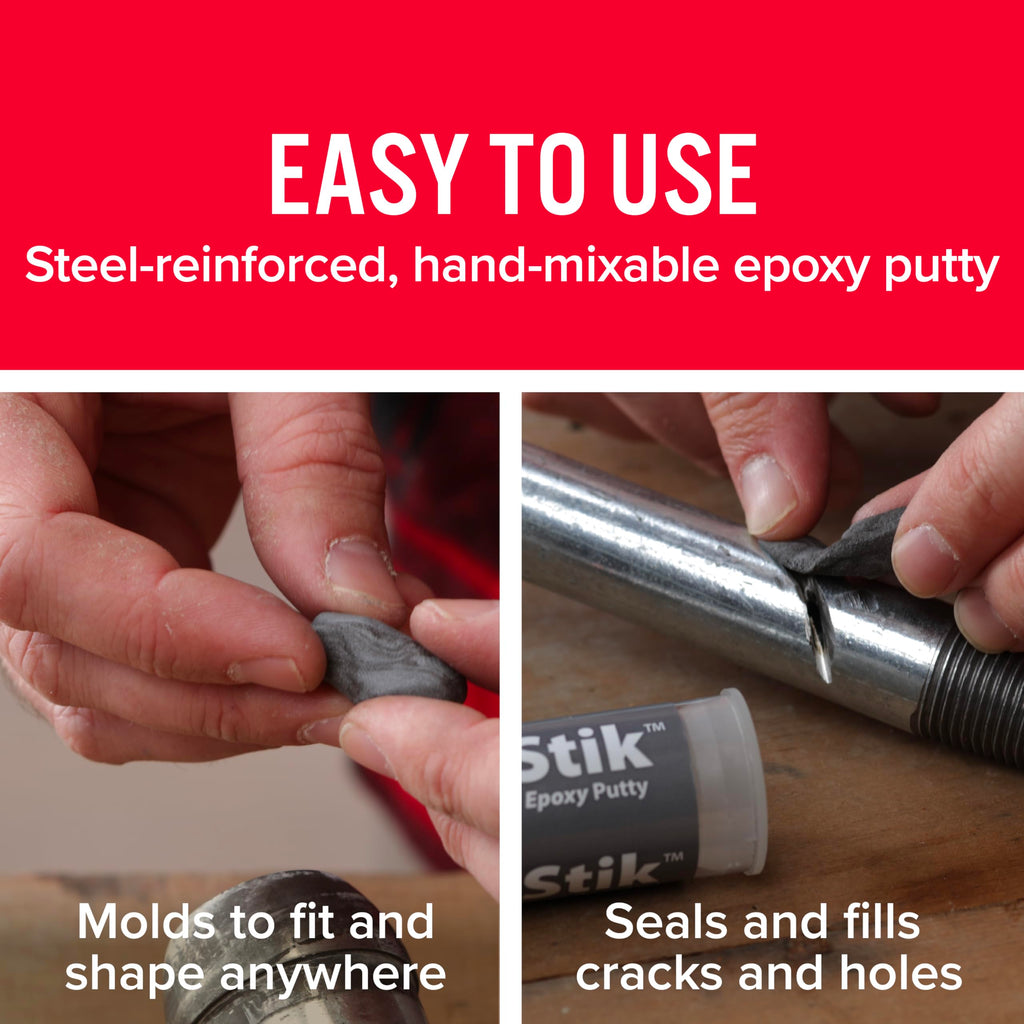 J-B Weld 8267 SteelStik Steel Reinforced Epoxy Putty Stick - 2 oz. Jansha Store