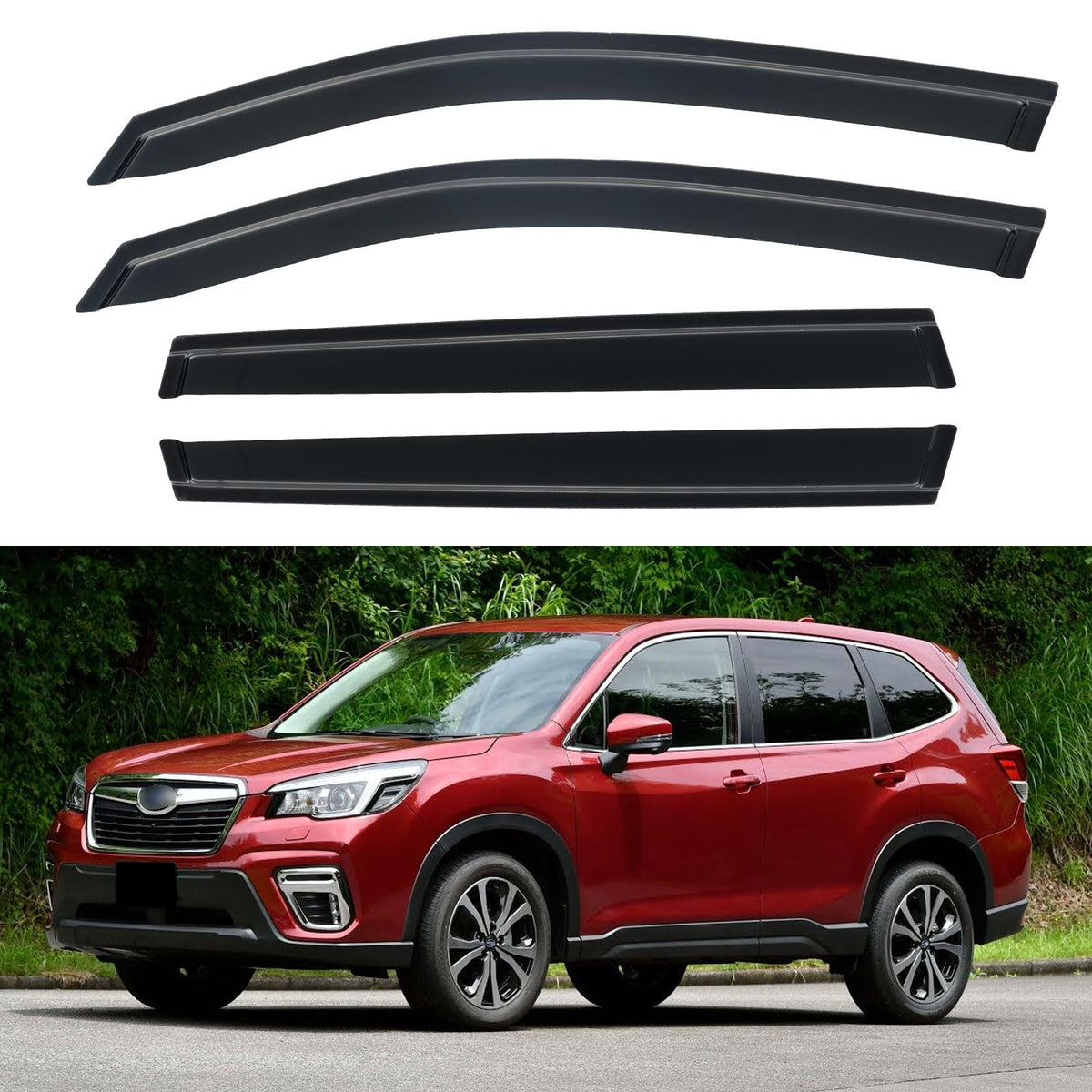 Window Visors Rain Guards for 2015-2026 Ford F150 Crew/SuperCrew Cab Jansha Store