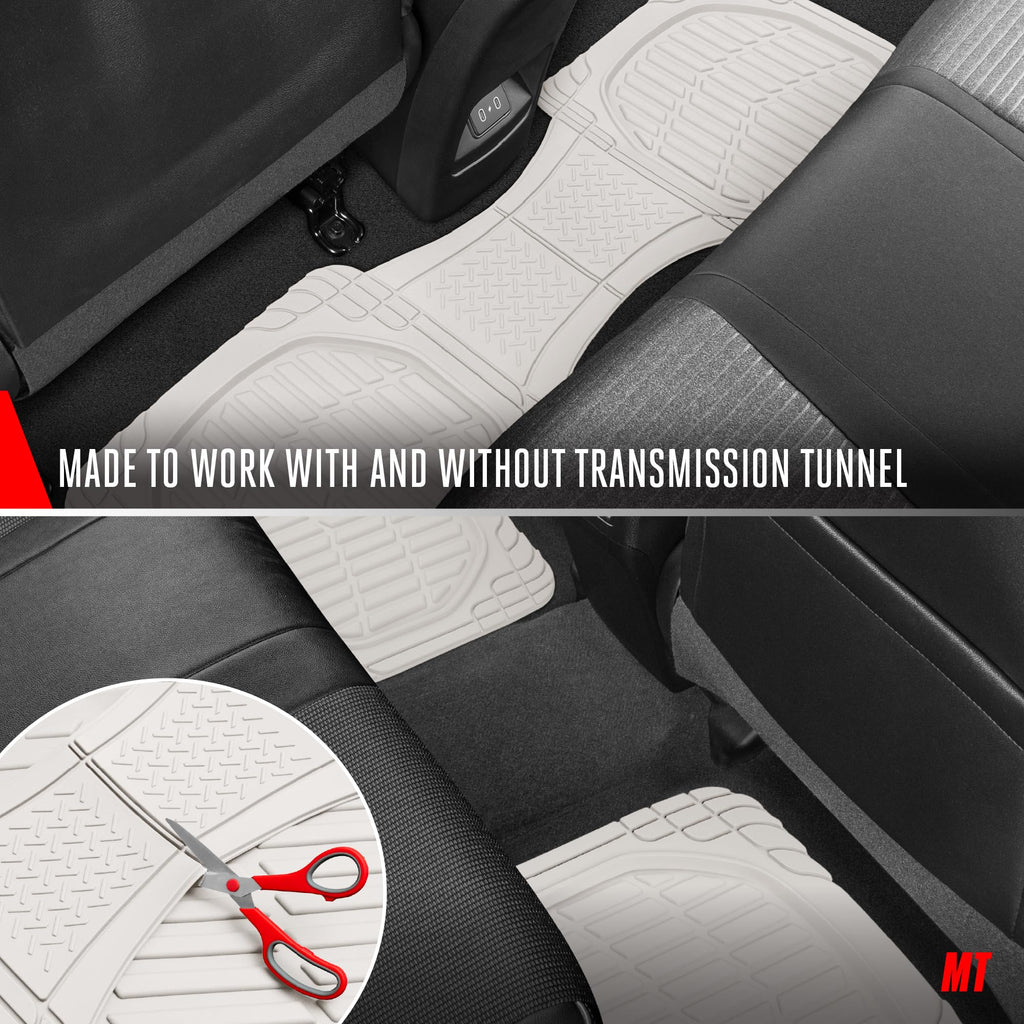Motor Trend FlexTough Floor Mats for Cars, Black Deep Dish All-Weather Car Mats, Waterproof Trim-to Fit Automotive Floor Mats for Cars Trucks SUV, Universal Floor Liner Car Accessories Jansha Store