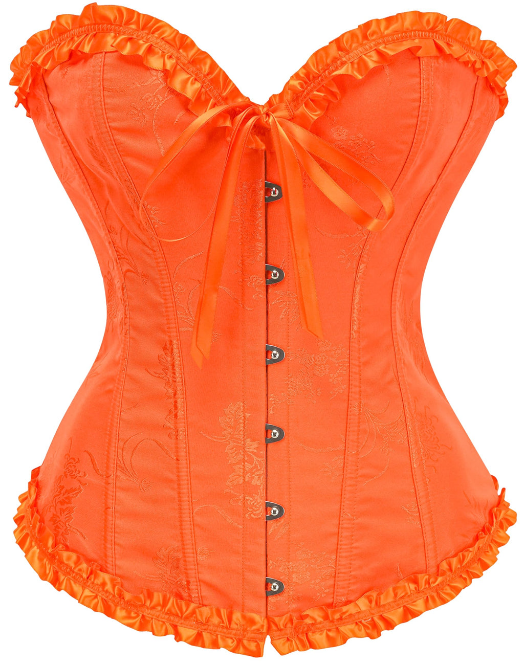 Close-up of the corset top's lace-up back grommets and cord