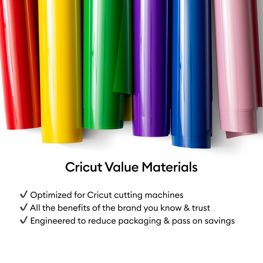 Cricut® Value Iron-On, White (12 in x 5 ft) Jansha Store