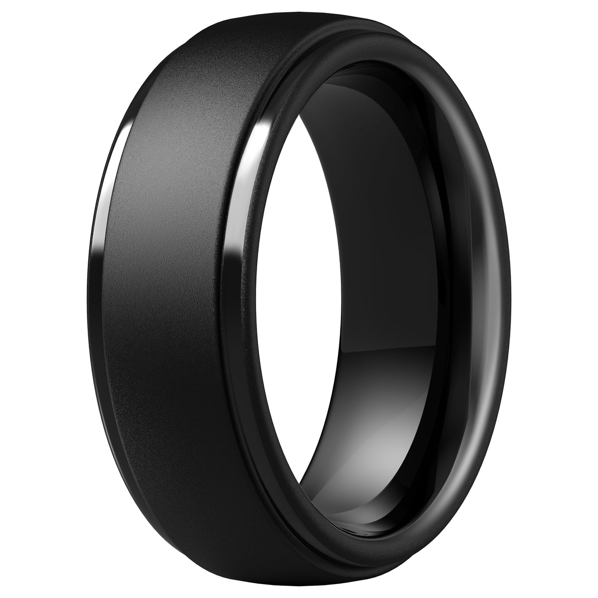ThunderFit Silicone Rings for Men, Step Edge Rubber Wedding Bands 10mm Wide Jansha Store