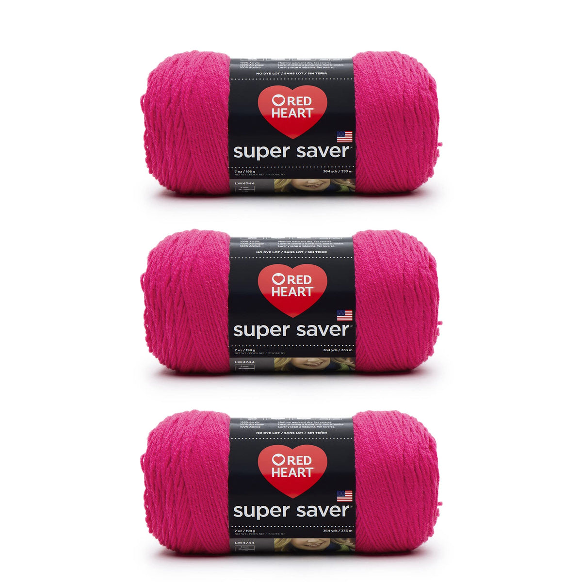 Red Heart Super Saver Yarn for Crocheting & Knitting, Medium Thyme, 3-Pack Jansha Store