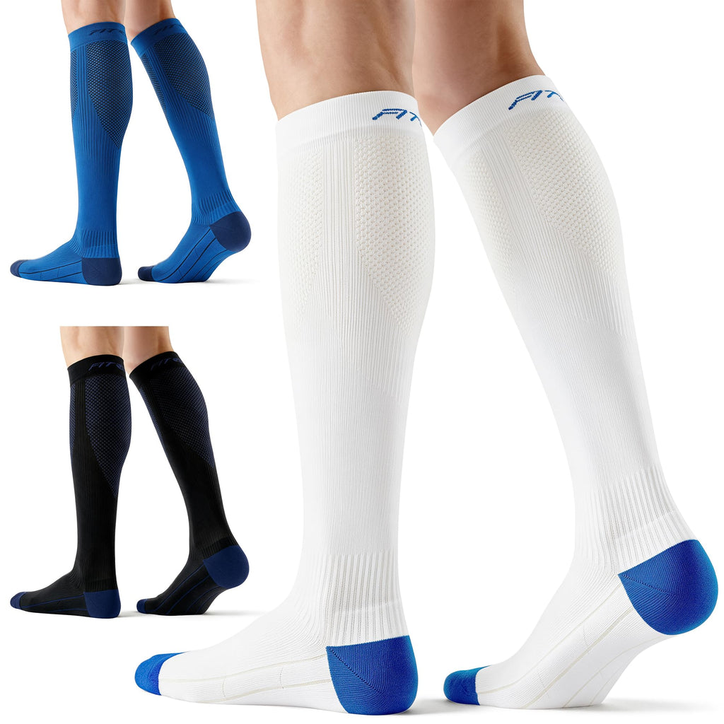 FITRELL 3 Pairs Compression Socks for Women and Men 20-30mmHg-Circulation Support Socks Jansha Store