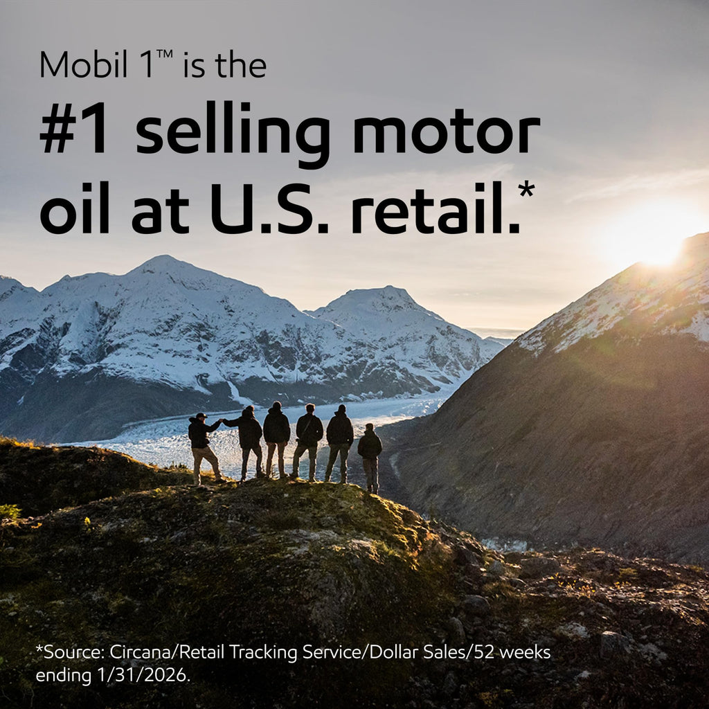 Mobil 1 Advanced Fuel Economy Full Synthetic Motor Oil 0W-20, 5 Quart Jansha Store
