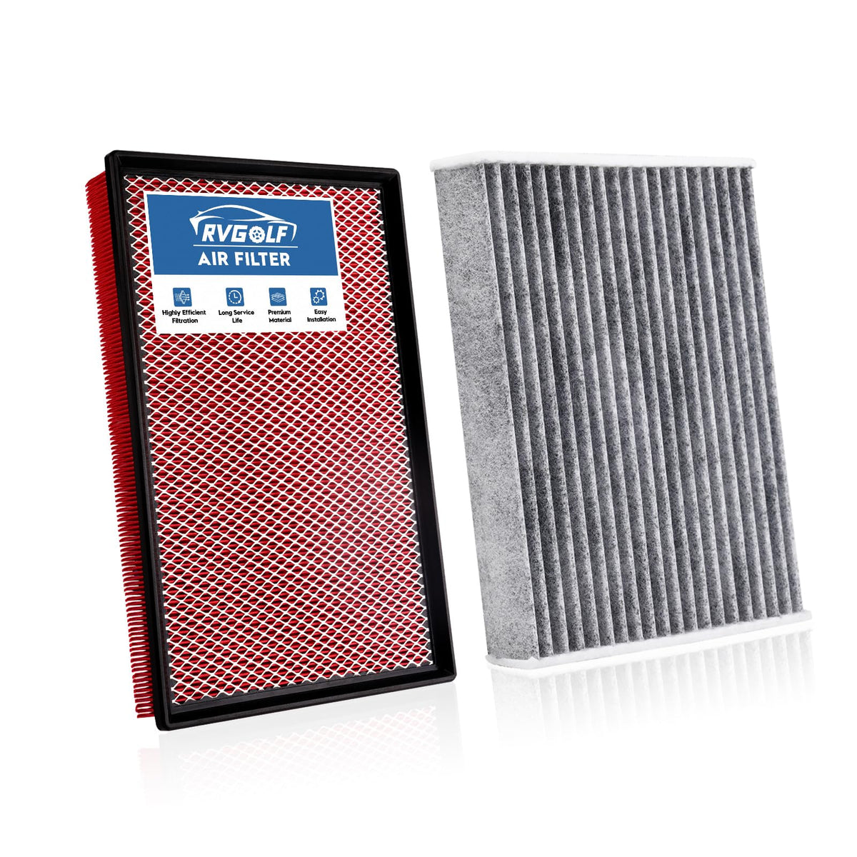 Not for Hybrid, Engine+Cabin Air Filter Fit 2015-2019 Sonata 2.4L (Gas) Jansha Store