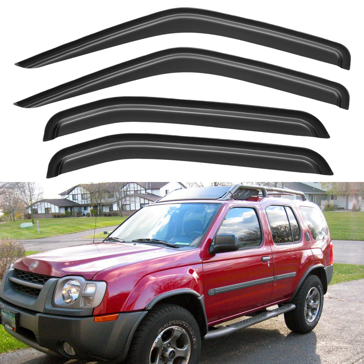 Window Visors Rain Guards for 2015-2026 Ford F150 Crew/SuperCrew Cab Jansha Store