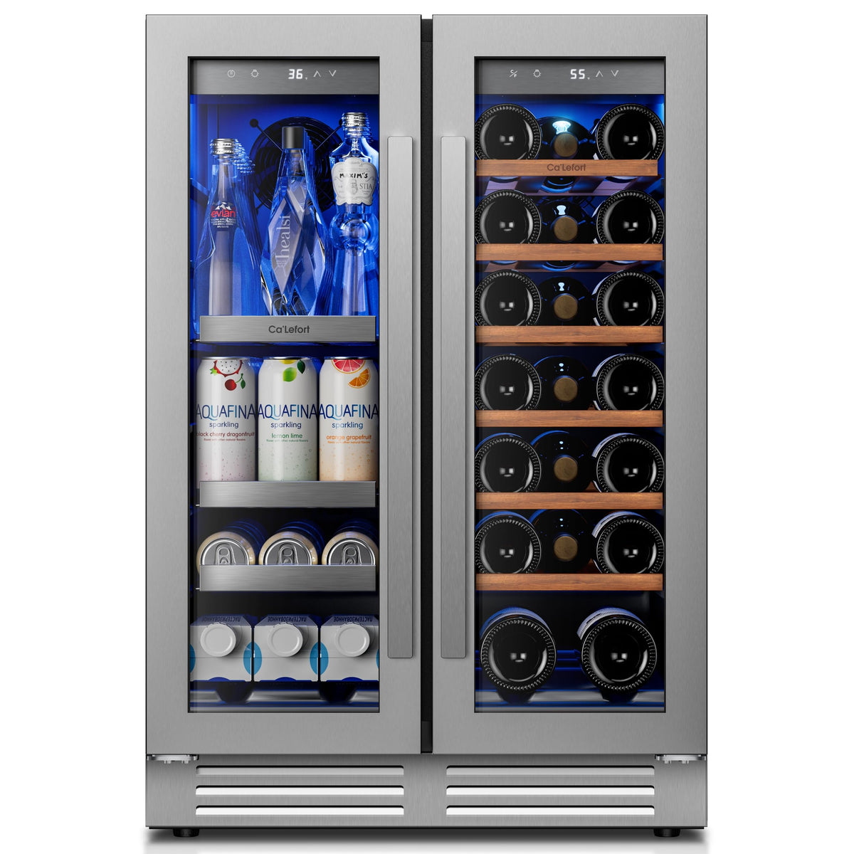 Ca'Lefort 24'' Beverage Refrigerator, 180 Can Beverage Fridge Under Counter Jansha Store