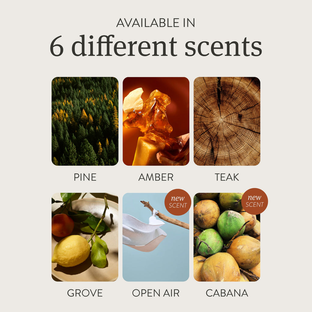 Drift Car Air Freshener - The Original Wood Air Freshener - Car Odor Eliminator - Long Lasting Scent - Essential Oils - Clean Ingredients - Amber Scent 3 Pack Refill - NO CLIP INCLUDED Jansha Store