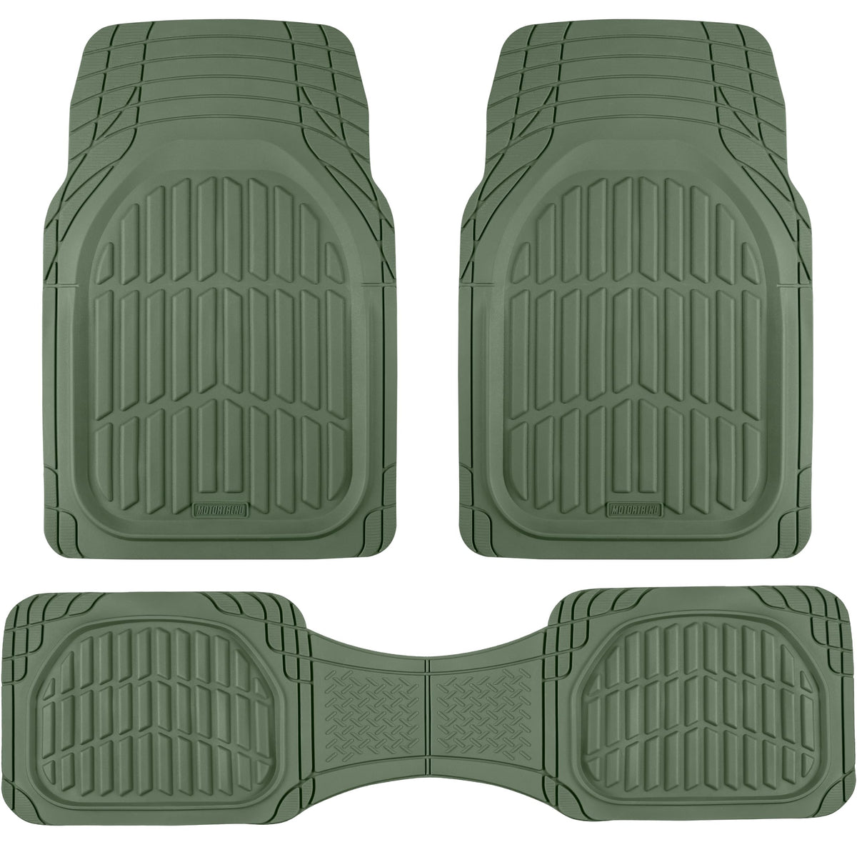 Motor Trend FlexTough Floor Mats for Cars, Black Deep Dish All-Weather Car Mats, Waterproof Trim-to Fit Automotive Floor Mats for Cars Trucks SUV, Universal Floor Liner Car Accessories Jansha Store