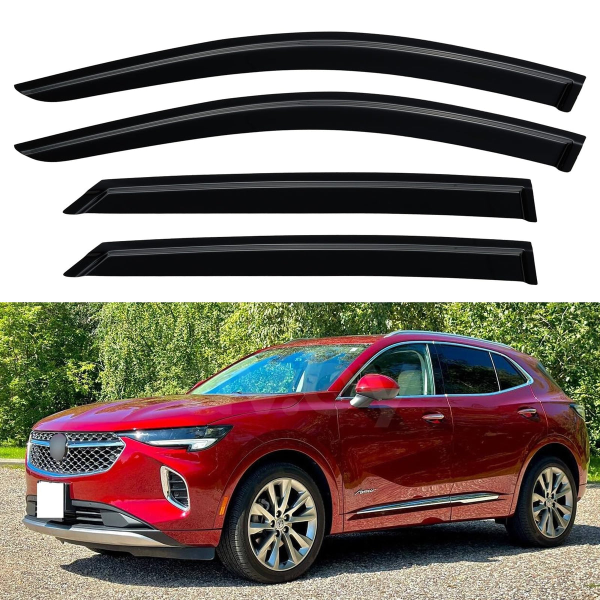 Window Visors Rain Guards for 2015-2026 Ford F150 Crew/SuperCrew Cab Jansha Store