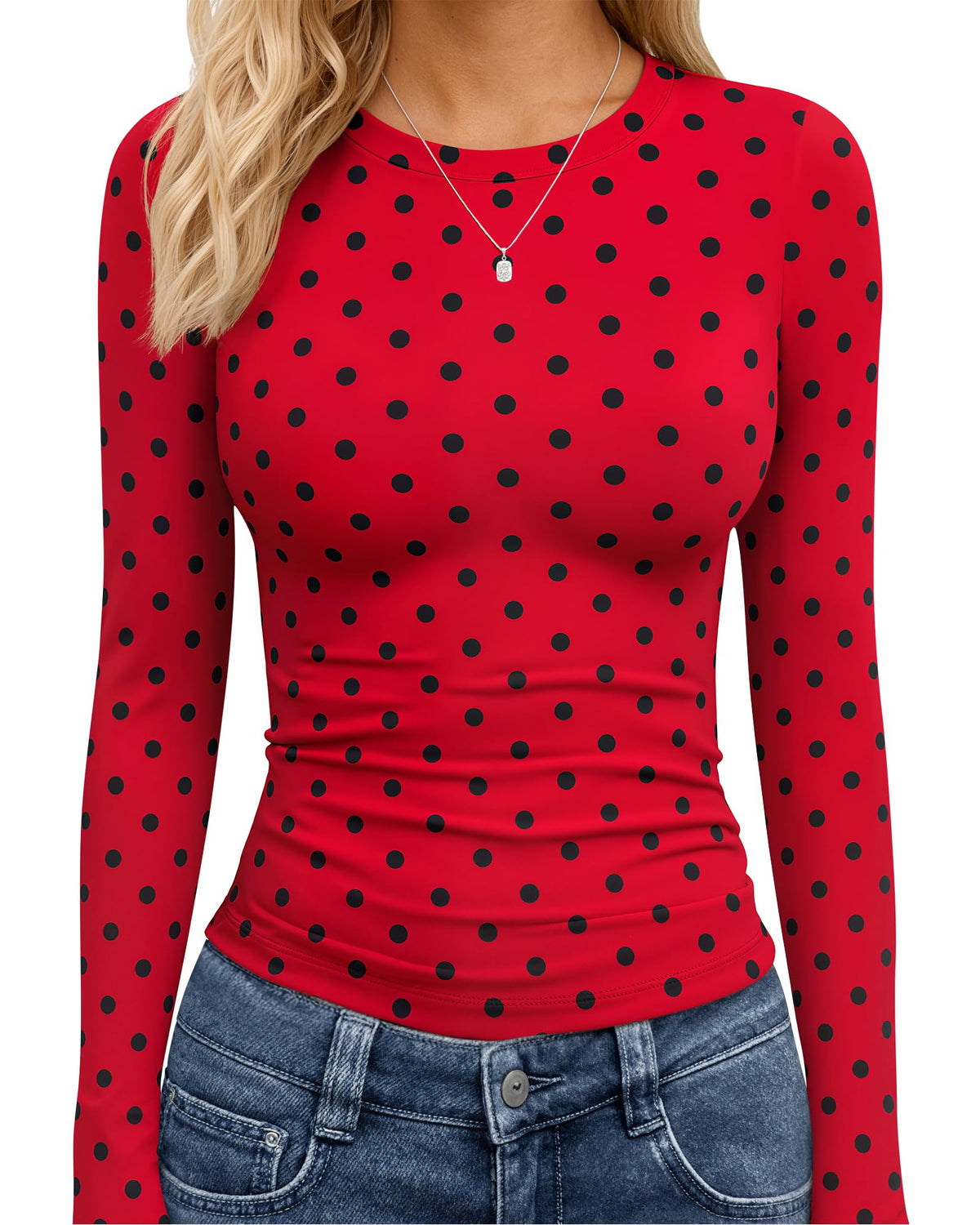 TNNZEET Long Sleeve Shirts for Women Fall Fashion Workout Crop Top Y2K 2026 Jansha Store