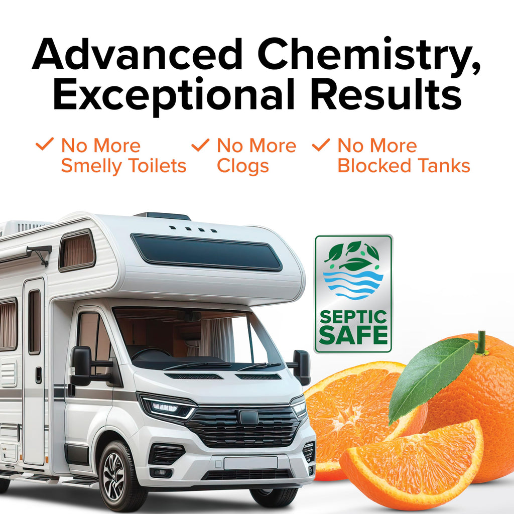 Camco TST MAX RV Toilet Treatment Drop-INs - Orange 30-pk - Made in the USA Jansha Store