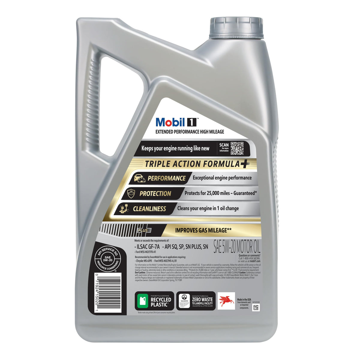 Mobil 1 Advanced Fuel Economy Full Synthetic Motor Oil 0W-20, 5 Quart Jansha Store