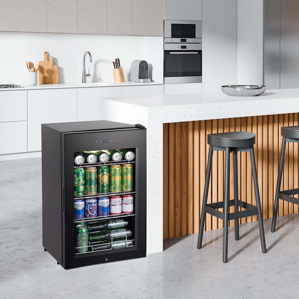 24 Inch Upgraded Dual Zone Wine and Beverage Refrigerator Cooler Jansha Store