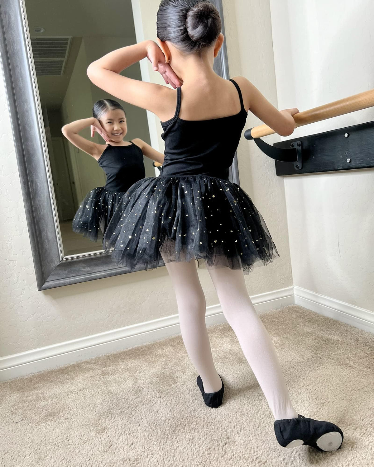 Stelle Girls' Footed Ballet Tights for Dance Class Toddler Kids 2T-15Y Jansha Store