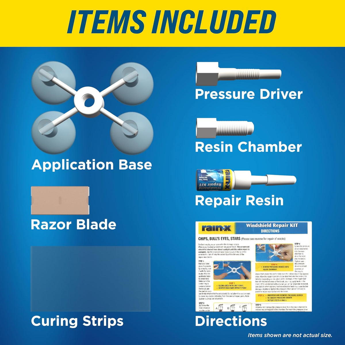 Rain-X 600001 Windshield Repair Kit for Chips, Cracks & Bullseyes Jansha Store
