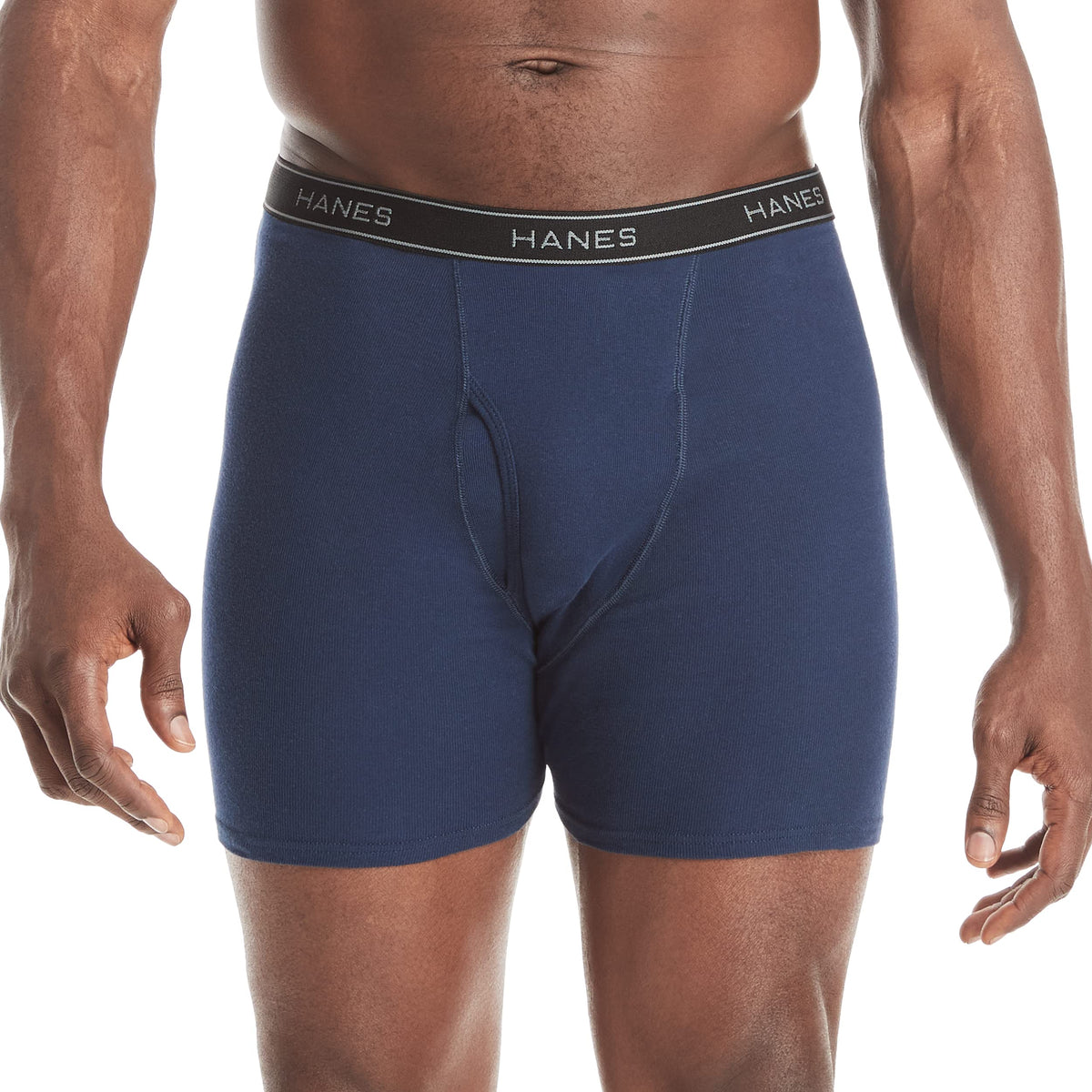 Men's boxer briefs waistband detail showing the soft elastic finish