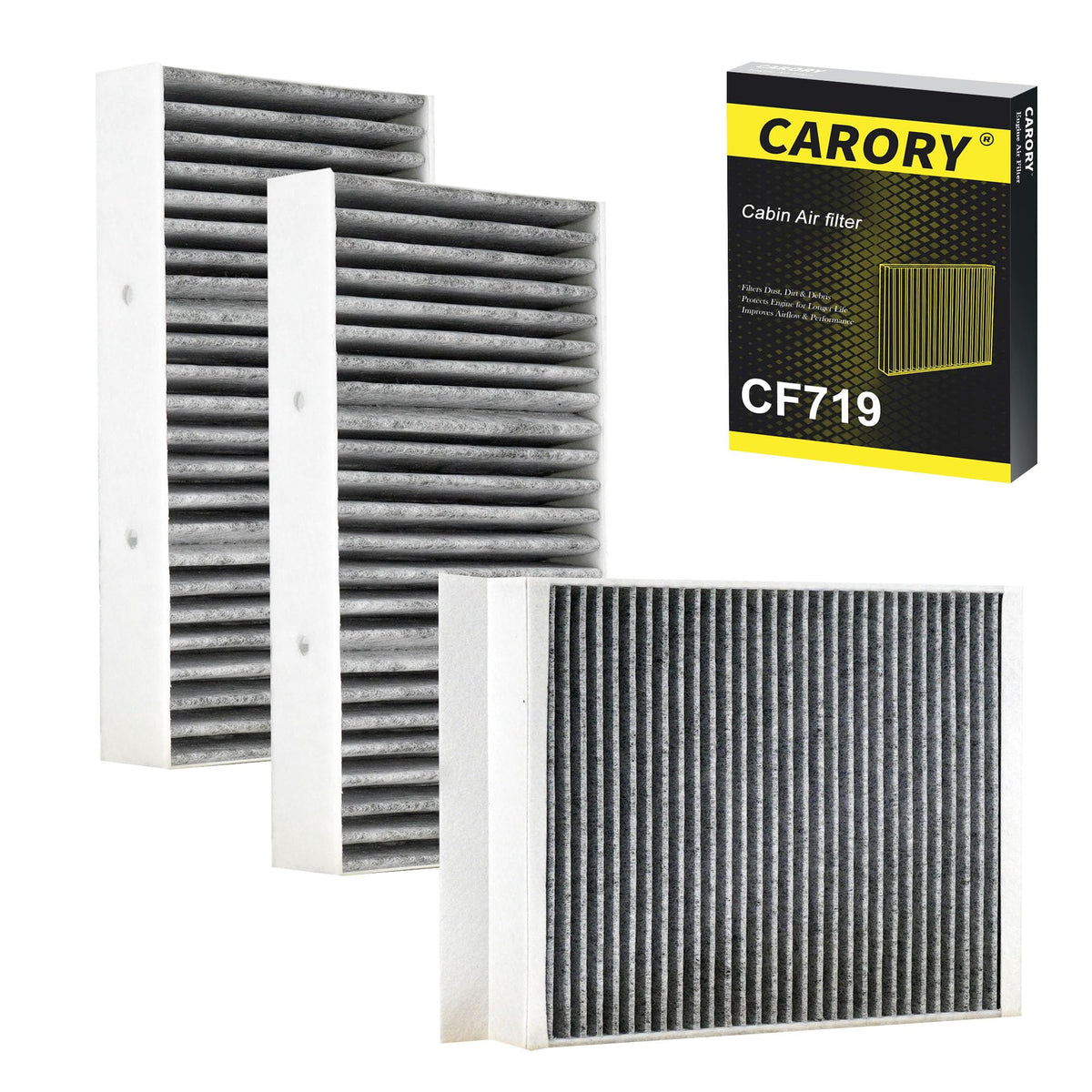 CARORY Cabin Air Filter w/Activated Carbon for Honda Accord 2003–2022, Civic 2006–2015, CR-V 2007–2016, Odyssey 2005–2017, Pilot 2009–2022, Ridgeline 2006–2025, Acura MDX 2007–2020, and More, CF134 Jansha Store
