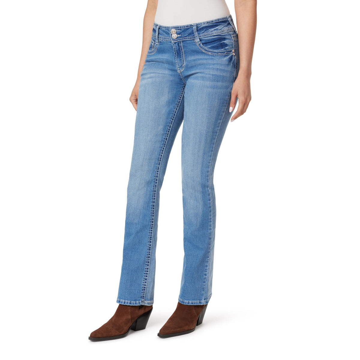 WallFlower Luscious Curvy Bootcut Jeans for Women, Sizes 0-24 Jansha Store