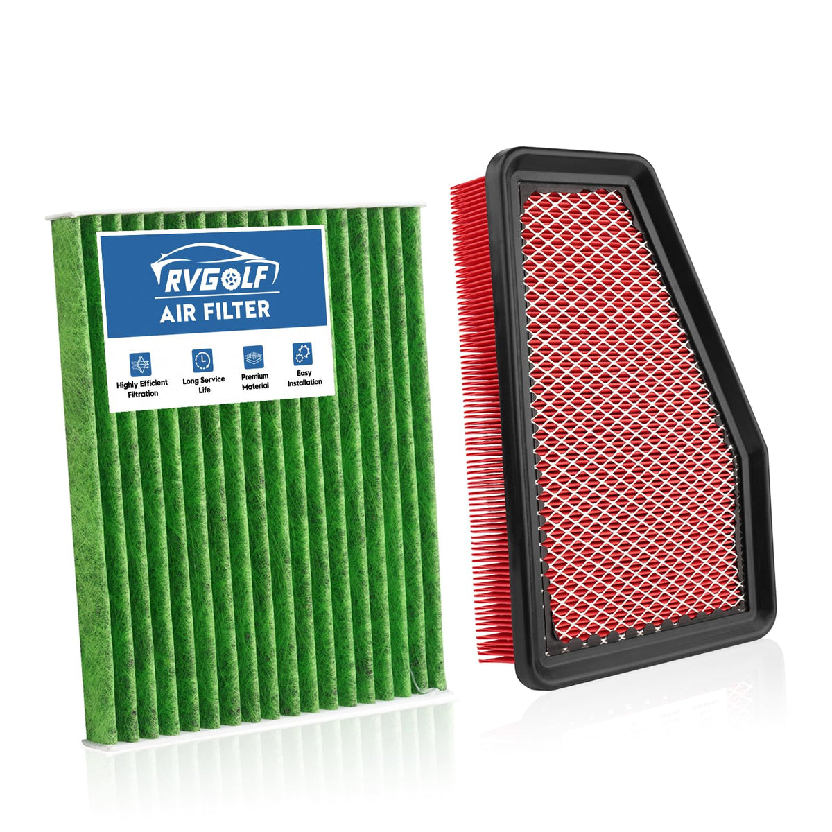 Not for Hybrid, Engine+Cabin Air Filter Fit 2015-2019 Sonata 2.4L (Gas) Jansha Store