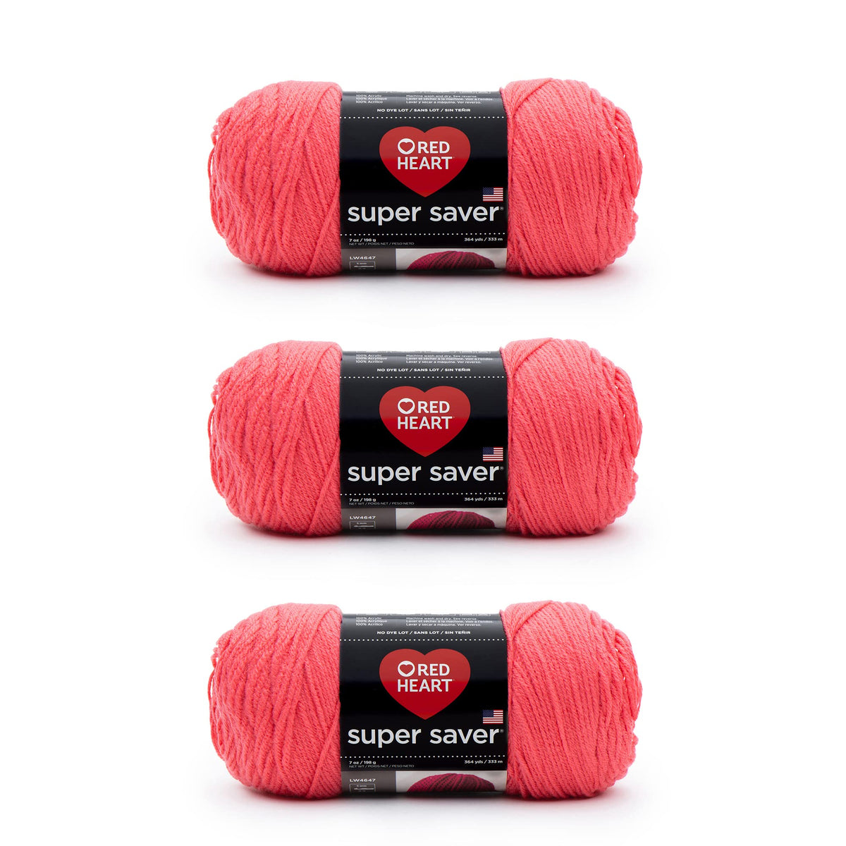 Red Heart Super Saver Yarn for Crocheting & Knitting, Medium Thyme, 3-Pack Jansha Store