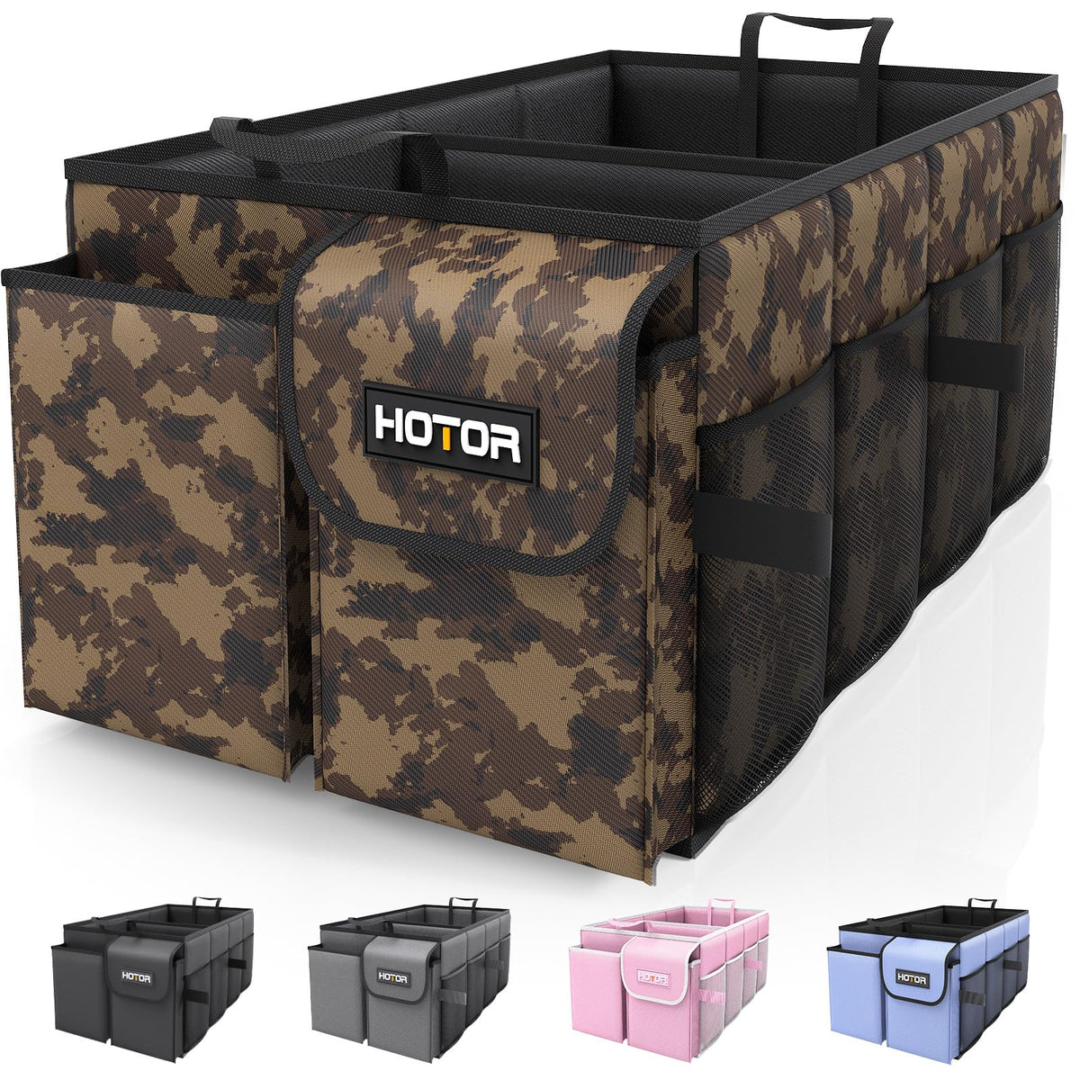HOTOR Trunk Organizer - Foldable Car Organizer for SUVs & Sedans Storage Jansha Store