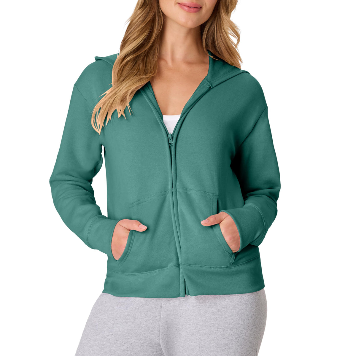 Hanes Women's EcoSmart Fleece Sweatshirt for Women, Soft Midweight - Full-Zip Hoodie, Sweatshirt, or 1/4 Zip Jansha Store