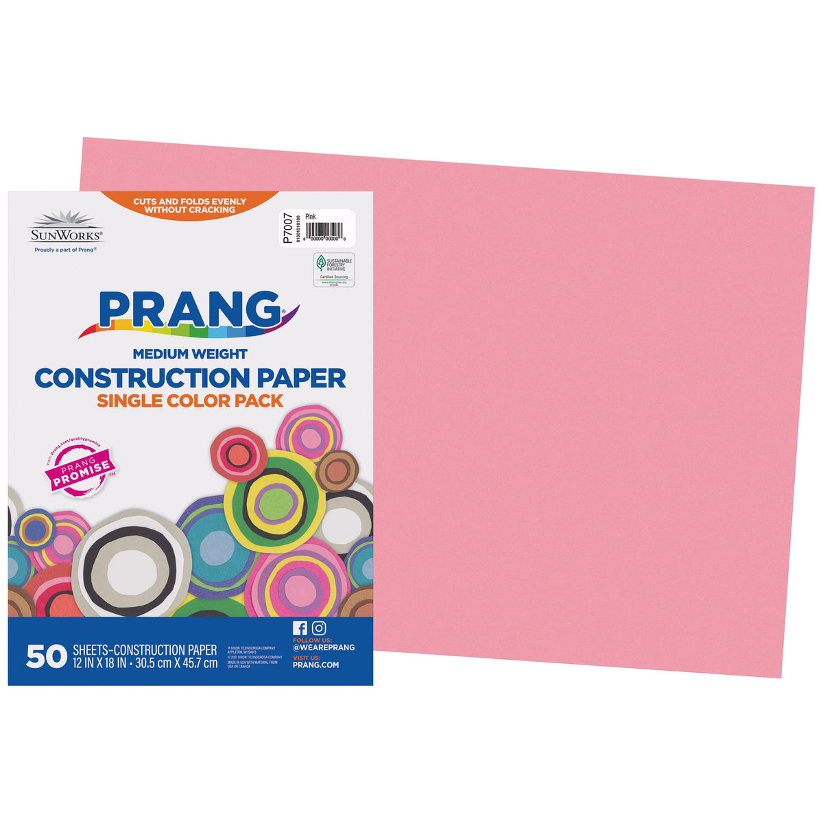 Prang (Formerly SunWorks) Construction Paper, 10 Assorted Colors, 12" x 18", 50 Sheets Jansha Store